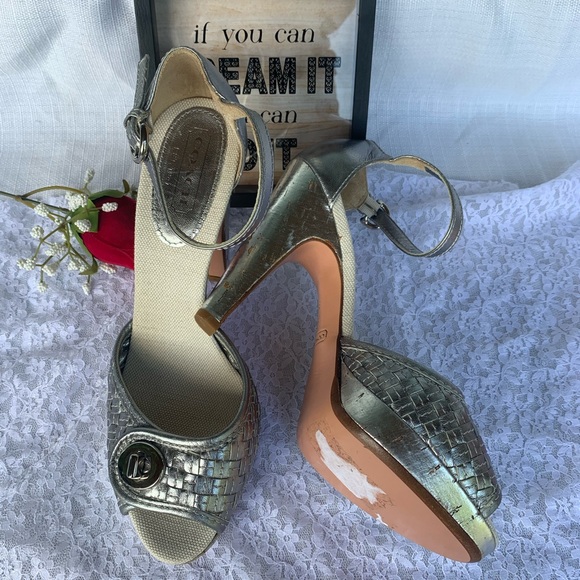 Coach Shoes - Coach Size 9 Dianah Cork Made Italy, leather Heels